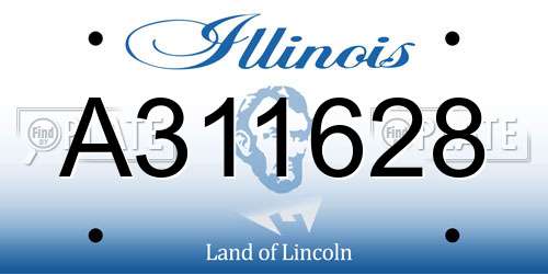 A311628 Illinois License Plate