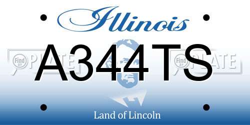 A344TS Illinois License Plate