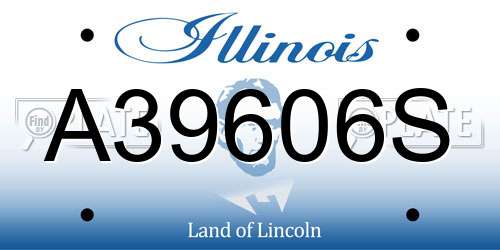 A39606S Illinois License Plate
