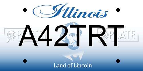 A42TRT Illinois License Plate