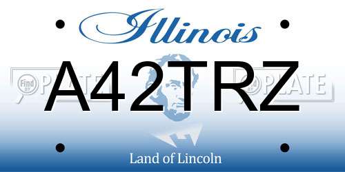 A42TRZ Illinois License Plate