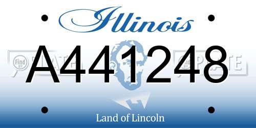 A441248 Illinois License Plate