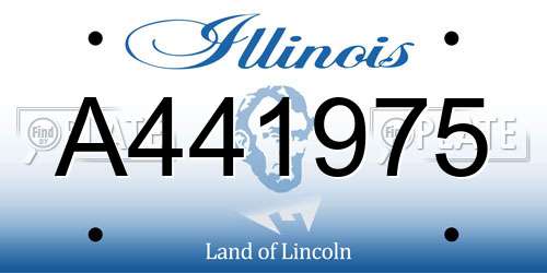 A441975 Illinois License Plate