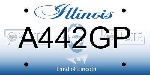 A442GP Illinois License Plate