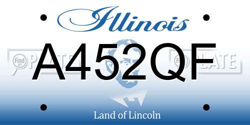 A452QF Illinois License Plate