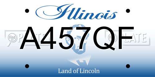 A457QF Illinois License Plate