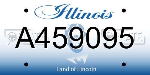 A459095 Illinois License Plate