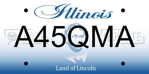 A45QMA Illinois License Plate