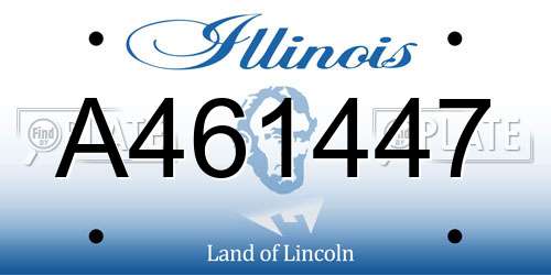 A461447 Illinois License Plate