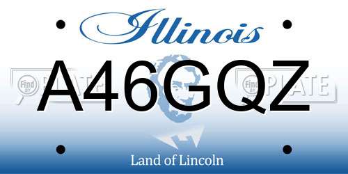 A46GQZ Illinois License Plate