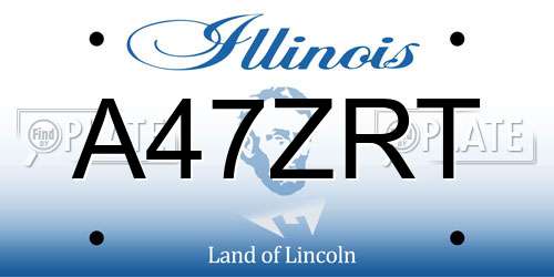 A47ZRT Illinois License Plate