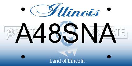 A48SNA Illinois License Plate