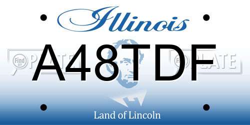 A48TDF Illinois License Plate