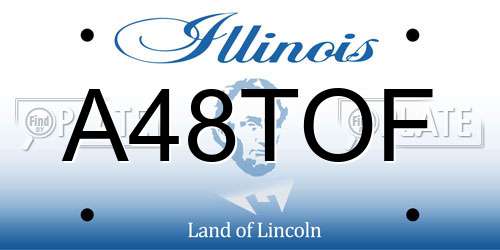 A48TOF Illinois License Plate
