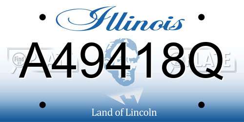 A49418Q Illinois License Plate