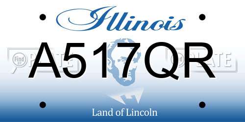 A517QR Illinois License Plate