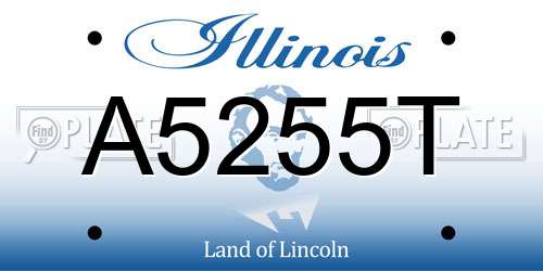 A5255T Illinois License Plate