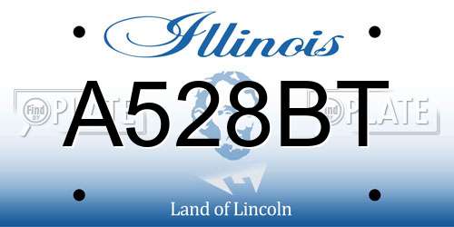 A528BT Illinois License Plate