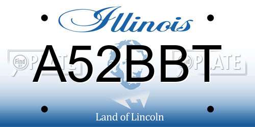 A52BBT Illinois License Plate