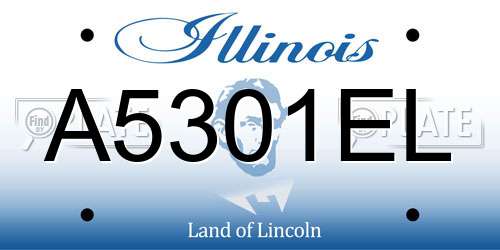 A5301EL Illinois License Plate