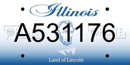 A531176 Illinois License Plate