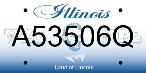 A53506Q Illinois License Plate