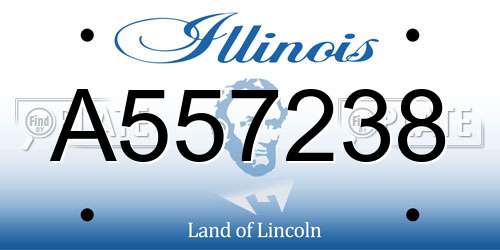A557238 Illinois License Plate
