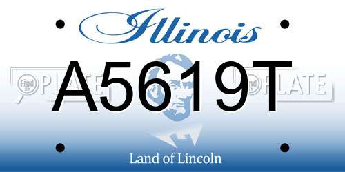 A5619T Illinois License Plate