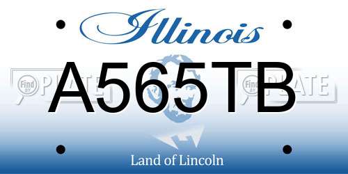 A565TB Illinois License Plate