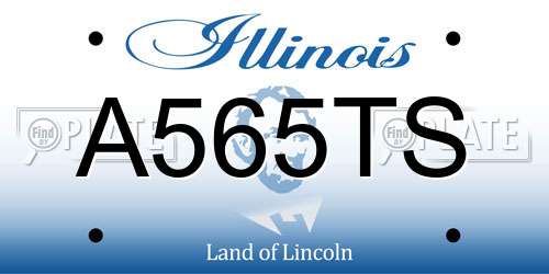 A565TS Illinois License Plate