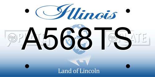 A568TS Illinois License Plate