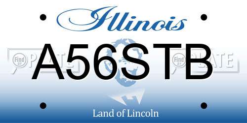 A56STB Illinois License Plate