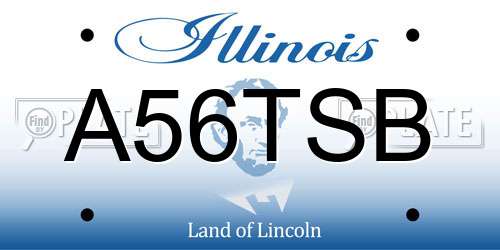 A56TSB Illinois License Plate