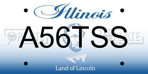 A56TSS Illinois License Plate
