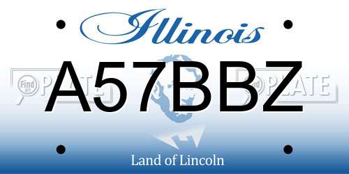 A57BBZ Illinois License Plate