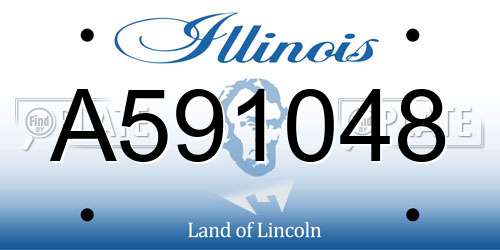 A591048 Illinois License Plate