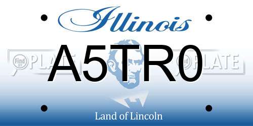 A5TR0 Illinois License Plate