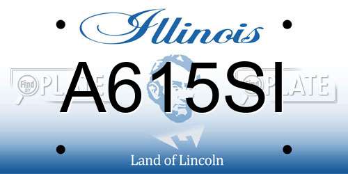 A615SI Illinois License Plate