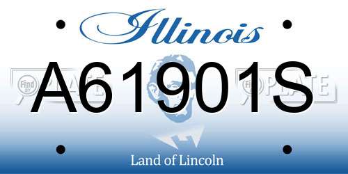 A61901S Illinois License Plate
