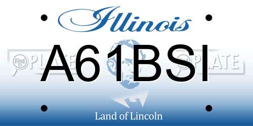 A61BSI Illinois License Plate