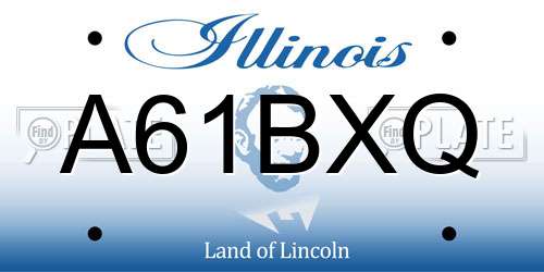 A61BXQ Illinois License Plate