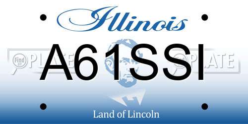 A61SSI Illinois License Plate