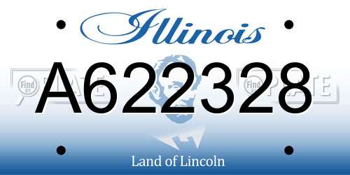 A622328 Illinois License Plate