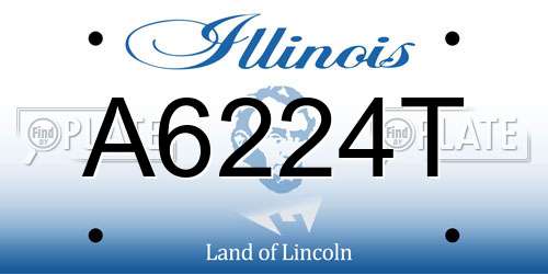 A6224T Illinois License Plate