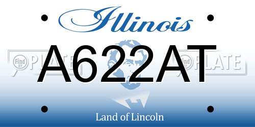 A622AT Illinois License Plate