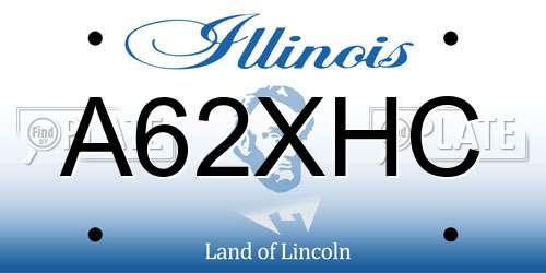 A62XHC Illinois License Plate