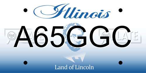 A65GGC Illinois License Plate