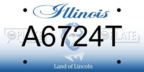 A6724T Illinois License Plate