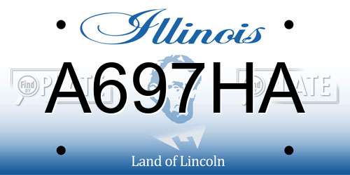 A697HA Illinois License Plate