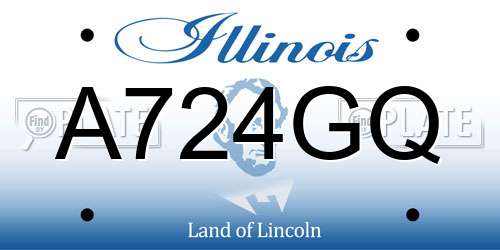 A724GQ Illinois License Plate